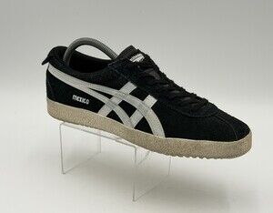 Onitsuka Tiger Shoes Mens 8 Black Suede Mexico Delegation Low Profile Sneakers